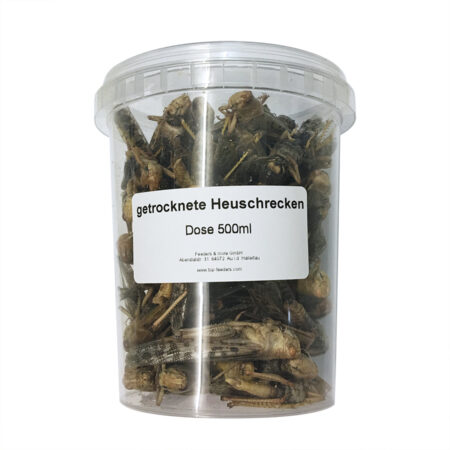500ml getrocknete Heuschrecken