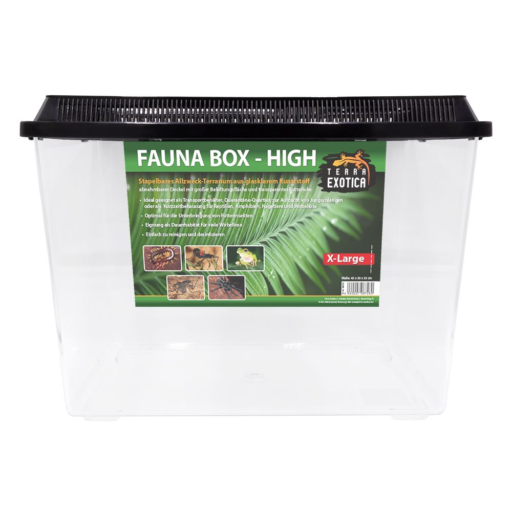 Fauna Box » Hoch Extragroß » 45x30x34cm » Reptilien-Transportbox